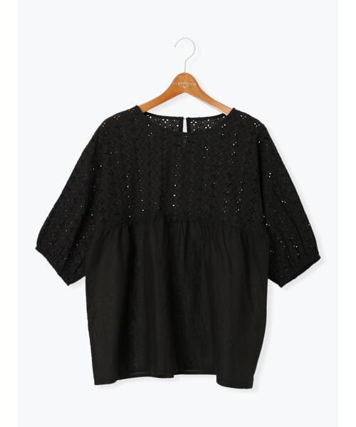 Lugnoncure（ルノンキュール）の「【INDIA made】シフリー刺繍切替ブラウス（シャツ/ブラウス・レディース・オフホワイト/ブラック・F）」の9枚目の写真