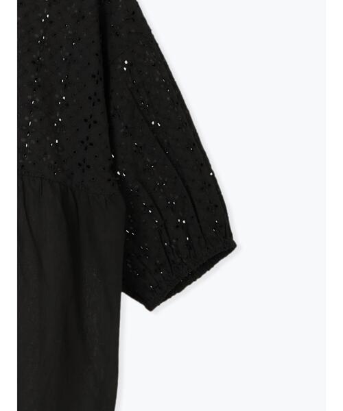 Lugnoncure（ルノンキュール）の「【INDIA made】シフリー刺繍切替ブラウス（シャツ/ブラウス・レディース・オフホワイト/ブラック・F）」の6枚目の写真