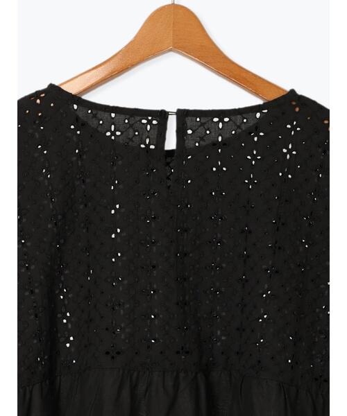 Lugnoncure（ルノンキュール）の「【INDIA made】シフリー刺繍切替ブラウス（シャツ/ブラウス・レディース・オフホワイト/ブラック・F）」の4枚目の写真