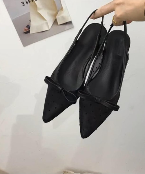 mebole（メボレ）の「ドットリボンシースルーサンダル（サンダル・レディース・アイボリー/ブラック・SMALL/MEDIUM/LARGE）」の11枚目の写真
