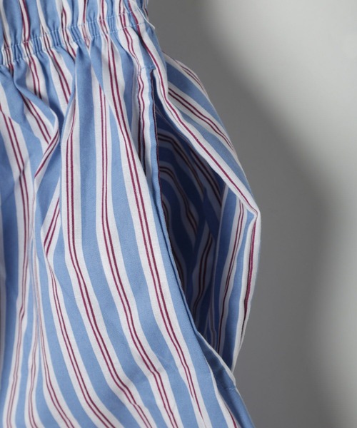 ALAND(エーランド)の「【UNISEX】ALAND/ストライプショートパンツ(その他パンツ・レディース・グリーン/ブルー・MEDIUM/LARGE)」の7枚目の写真