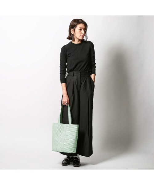 HIROKO HAYASHI(ヒロコハヤシ)の「OTTICA(オッティカ)トートバッグM(トートバッグ・レディース・グリーン・00)」の4枚目の写真