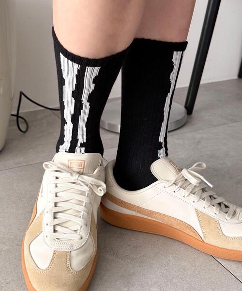 WEGO（ウィゴー）の「WEGO/ボーンデザインソックス（ソックス/靴下・メンズ・ブラック/ホワイト・25-27CM）」の5枚目の写真