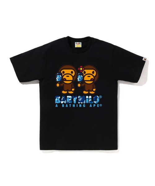 【A BATHING APE】 babymilo プリントTシャツ 90s A BATHING APE アベイシングエイプ BABY MILO プリント 半袖 T