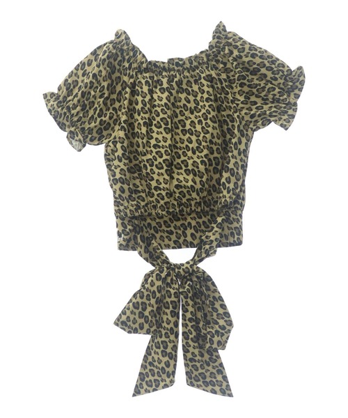 ANAP GｉRL（アナップガール）の「バックリボンパフスリトップス（Tシャツ/カットソー・キッズ・ブラック/ホワイト/ブラウン・M/S/XS）」の17枚目の写真