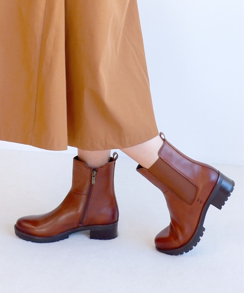 セール】タンクソールサイドゴアブーツ/21531（ブーツ）｜MODE KAORI