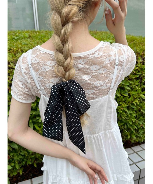 WC（ダブル シー）の「アソートリボンヘアゴム（ヘアゴム・レディース・ブラック/ブラウン・FREE）」の5枚目の写真