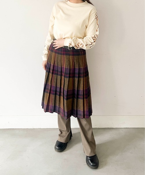Casselini（キャセリーニ）の「Casselini(キャセリーニ)メタリックリボンロンT（Tシャツ/カットソー・レディース・ベージュ/ホワイト/ブラック・SMALL）」の15枚目の写真