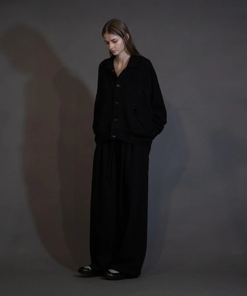 my beautiful landlet(マイビューティフルランドレット)の「【my beautiful landlet】SOFT DENIM JK(デニムジャケット・メンズ・ブラック/インディゴブルー/キナリ・1/0)」の7枚目の写真
