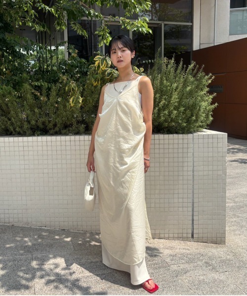 ワンピース AAMERI VINTAGE SHEER TIERED DRESS Ameri（アメリ）の「SHIRRING SHEER DRESS（ワンピース）」 - WEAR