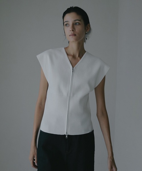 MANOF（マノフ）の「ZIP UP KNIT TOPS（その他トップス）」 - WEAR