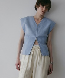 ZIP UP KNIT TOPS