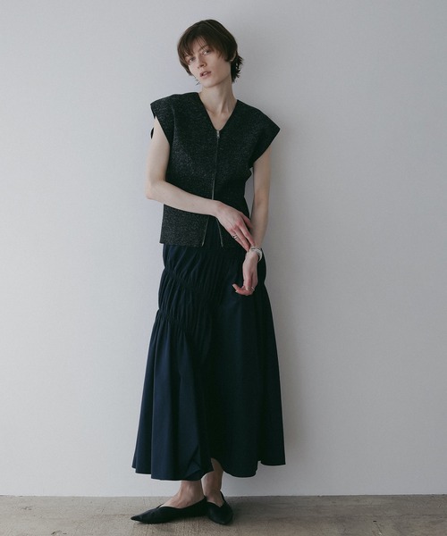 ZIP UP KNIT TOPS（その他トップス）｜MANOF（マノフ）のファッション