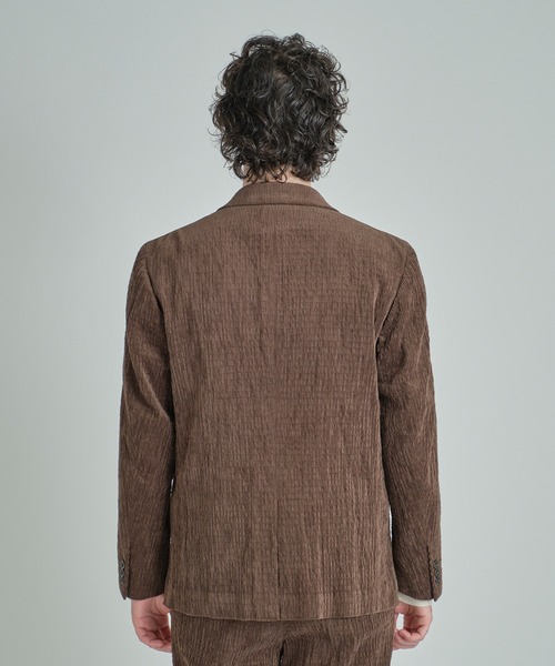 MEN'S BIGI（メンズビギ）の「シャーリングコーデュロイジャケット＜ストレッチ＞（テーラードジャケット・メンズ・ブラック/ブラウン・04/03/02/01）」の4枚目の写真
