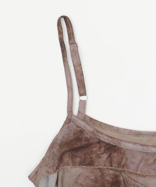 dispark（ディスパーク）の「DISPARK/タイダイシアーサイドフリルキャミ（キャミソール・レディース・グレー/ブラウン・FREE）」の13枚目の写真