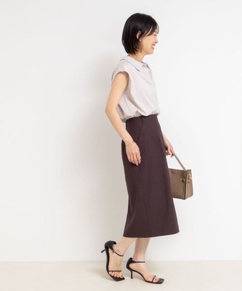 NOLLEY’S（ノーリーズ）の「ポロ衿プルオーバーカットソー（Tシャツ/カットソー・レディース・ベージュ/ブラック/ボルドー・38）」の18枚目の写真