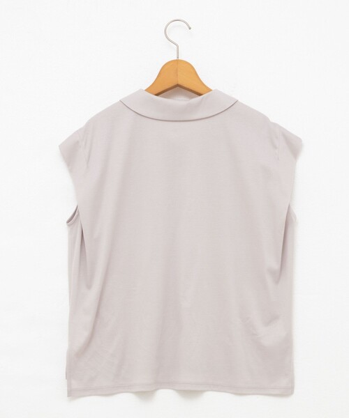 NOLLEY’S（ノーリーズ）の「ポロ衿プルオーバーカットソー（Tシャツ/カットソー・レディース・ベージュ/ブラック/ボルドー・38）」の11枚目の写真