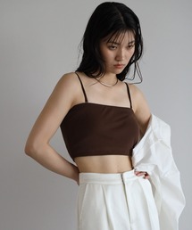 power mesh 2way bra camisole / パワーメッシュ肩紐取り外し可能2WAYキャミソール