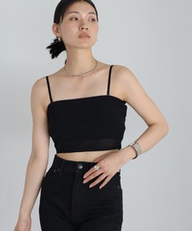 power mesh 2way bra camisole / パワーメッシュ肩紐取り外し可能2WAYキャミソール