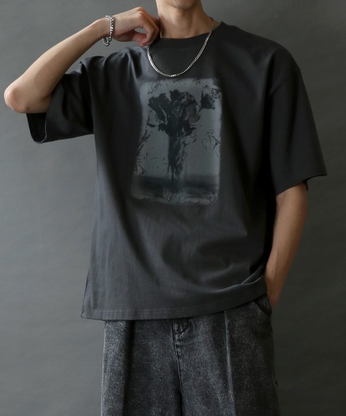 デカTシャツ Flower Ver. ブラック miwaオフィシャルグッズ 限定 miwa