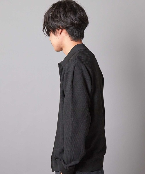 UNION STATION（ユニオンステーション）の「ハイゲージポリエステルニットシャツ（カーディガン/ボレロ・メンズ・グリーン/ブラウン/ベージュ/ブラック・L/M）」の6枚目の写真