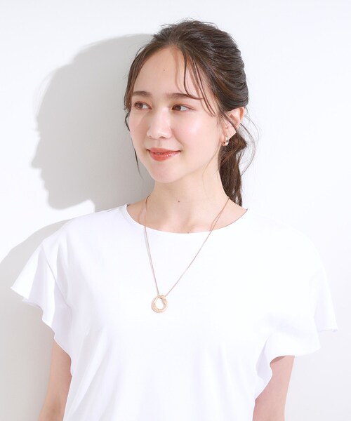 SHOO・LA・RUE（シューラルー）の「つやなしオープンループネックレス（ネックレス・レディース・ゴールド/シルバー・00）」の7枚目の写真