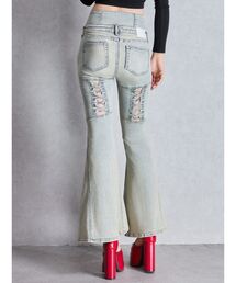 GYDA ハイウエストブーツカットデニム 美品GYDA ジェイダ フロントジップ ハイウエストフレアデニム