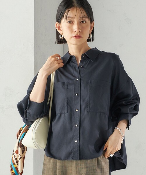 新品】JSELF Print Shirt- 雫 - ジゼルフ リネンシャツ】 抜群に使い