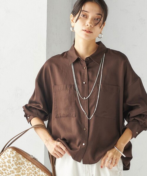 手洗い可能〉セルロース ツイル 羽織 シャツ（シャツ/ブラウス