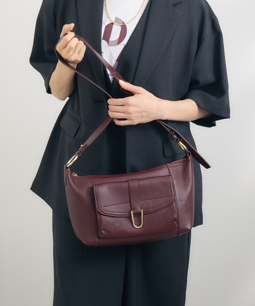 KATHARINE ROSS(キャサリンロス)の「【KATHARINE ROSS】カメラワンショルダー(ショルダーバッグ・レディース・ブラック/ボルドー・MEDIUM)」の2枚目の写真