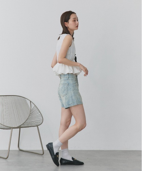 ad thie(アドティエ)の「リボンデザイン ノースリーブ ペプラムブラウス(シャツ/ブラウス・レディース・オフホワイト・FREE)」の16枚目の写真