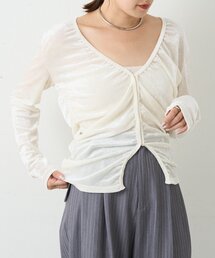 SHENERY | シアーベロアカーディガン(Tシャツ/カットソー)