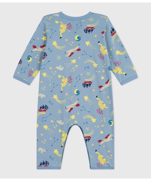 PETIT BATEAU(プチバトー)の「足なしロンパース(ロンパース・キッズ・ホワイト×ピンク/ライトブルー・3MONTH/6MONTH/12MONTH)」の5枚目の写真