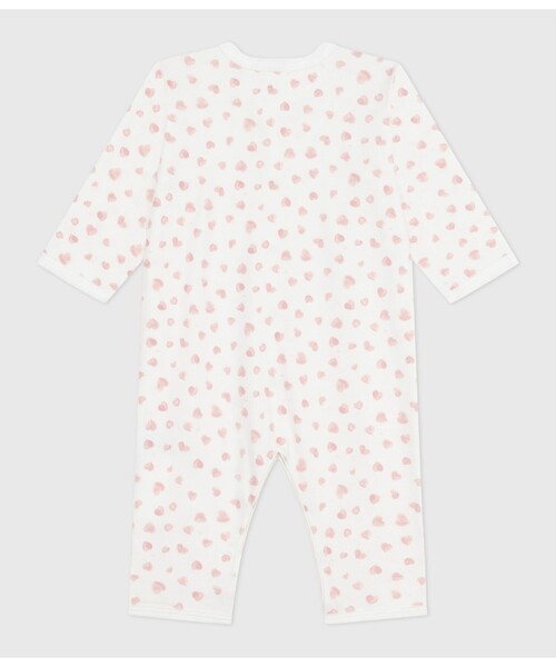 PETIT BATEAU(プチバトー)の「足なしロンパース(ロンパース・キッズ・ホワイト×ピンク/ライトブルー・3MONTH/6MONTH/12MONTH)」の7枚目の写真