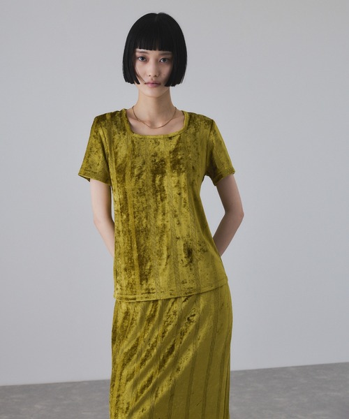 新品タグ付 Miller for ADAM ET ROPE’ 別注 ベロア ADAM ET ROPE'｜【Miller for ADAM ET ROPE'】別注ベロアSKIRT