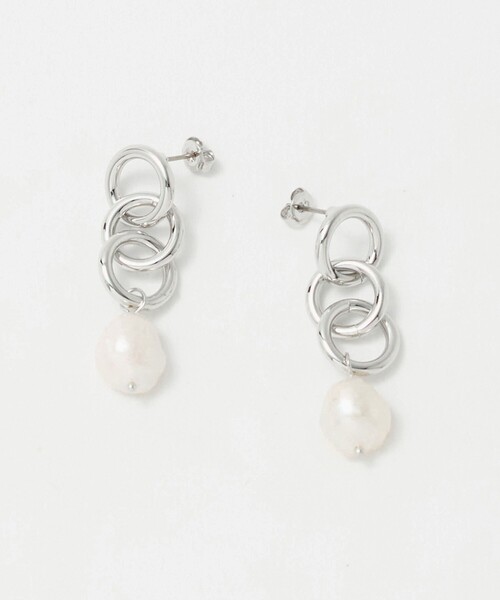 R.ALAGAN 淡水パール ピアス(両耳用) R.ALAGAN/ララガン】B.DHOOPS：ピアス（ピアス（両耳用