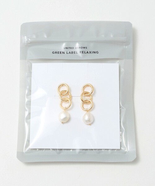 新品未使用★Reneロゴ入りパールピアス ROPÉ(ロペ) / マルチWAYパールピアス（両耳）【エディター三尋木