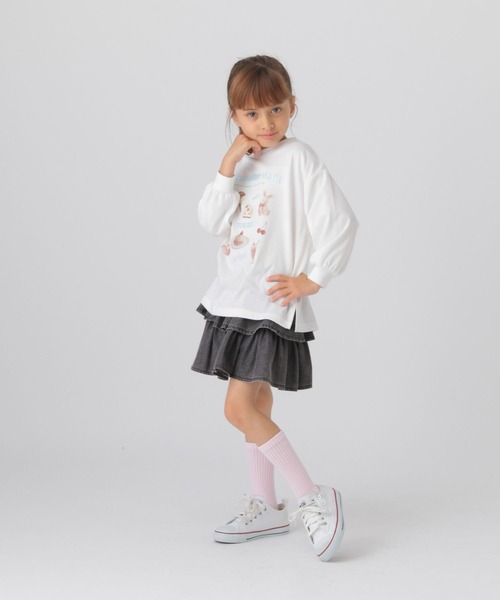スカート　デニム　24 新品 デニムフリルスカート/T/575734（デニムスカート）｜GLOBAL WORK