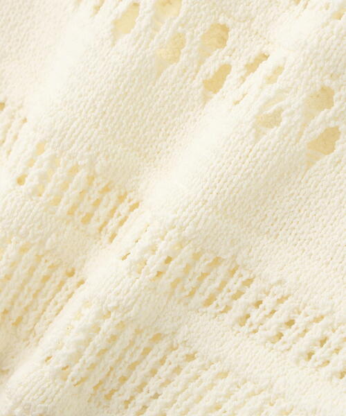 NATURAL BEAUTY BASIC(ナチュラルビューティーベーシック)の「◇透かし編みリボンスリーブニット(ニット/セーター・レディース・ブラック/レッド/オフホワイト・FREE)」の20枚目の写真