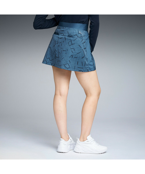 PUMA（プーマ）の「PUMA プーマ ウィメンズ ゴルフ シャドウキャット ジク フレア スカート（スカート・レディース・インディゴブルー/ブラック・LARGE/MEDIUM/SMALL/X-LARGE）」の10枚目の写真