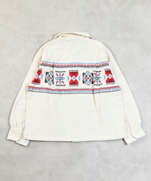 MARKEY'S(マーキーズ)の「ネイティブ柄コールテンシャツジャケット(シャツ/ブラウス・キッズ・オフホワイト/チャコール・100/140/130/120/110/90/150)」の20枚目の写真