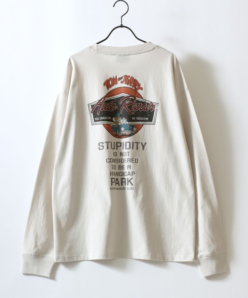 Tom&Jerry(トムアンドジェリー)の「Tom&Jerry/トムとジェリー オーバーサイズ ヴィンテージライク ロンT 長袖Tシャツ(Tシャツ/カットソー・レディース・ホワイト系その他2/ブラック系その他2/ホワイト系その他/ブラック系その他・L/LL/M)」の16枚目の写真