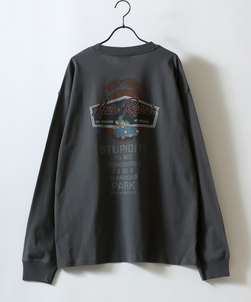 Tom&Jerry(トムアンドジェリー)の「Tom&Jerry/トムとジェリー オーバーサイズ ヴィンテージライク ロンT 長袖Tシャツ(Tシャツ/カットソー・レディース・ホワイト系その他2/ブラック系その他2/ホワイト系その他/ブラック系その他・L/LL/M)」の14枚目の写真