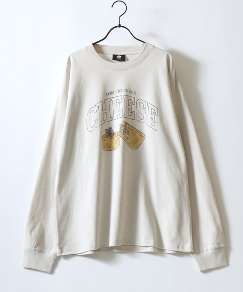 Tom&Jerry(トムアンドジェリー)の「Tom&Jerry/トムとジェリー オーバーサイズ ヴィンテージライク ロンT 長袖Tシャツ(Tシャツ/カットソー・レディース・ホワイト系その他2/ブラック系その他2/ホワイト系その他/ブラック系その他・L/LL/M)」の5枚目の写真