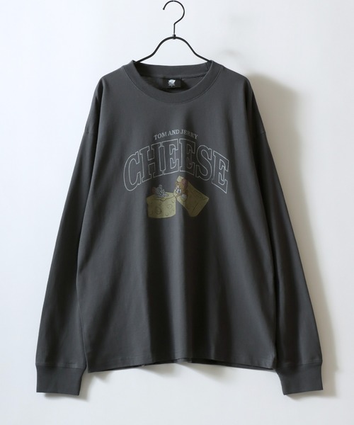 Tom&Jerry(トムアンドジェリー)の「Tom&Jerry/トムとジェリー オーバーサイズ ヴィンテージライク ロンT 長袖Tシャツ(Tシャツ/カットソー・レディース・ホワイト系その他2/ブラック系その他2/ホワイト系その他/ブラック系その他・L/LL/M)」の20枚目の写真