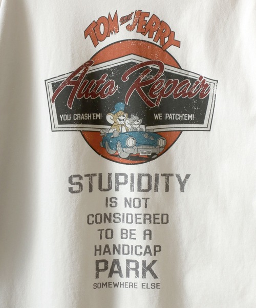 Tom&Jerry(トムアンドジェリー)の「Tom&Jerry/トムとジェリー オーバーサイズ ヴィンテージライク ロンT 長袖Tシャツ(Tシャツ/カットソー・レディース・ホワイト系その他2/ブラック系その他2/ホワイト系その他/ブラック系その他・L/LL/M)」の12枚目の写真