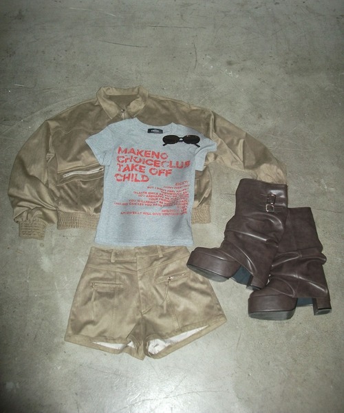 ENVYM（アンビー）の「スウェードショートパンツ（その他パンツ・レディース・グレー/ベージュ・FREE）」の8枚目の写真