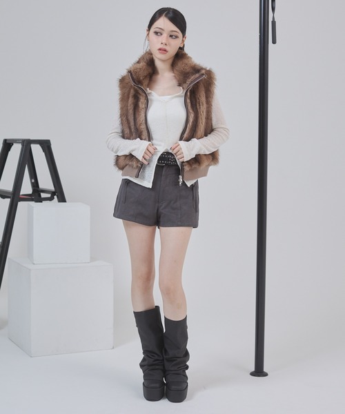 ENVYM（アンビー）の「スウェードショートパンツ（その他パンツ・レディース・グレー/ベージュ・FREE）」の20枚目の写真