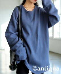 Tシャツ/カットソー（ブルー・ネイビー/青色系・長袖