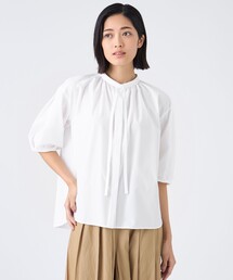 TRANS WORK（トランスワーク）の「【ウォッシャブル・接触冷感・UV・防シワ】ファンクションタイプライターブラウス（シャツ/ブラウス・レディース）」